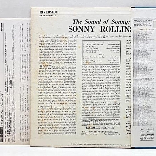 SONNY ROLLINS / The Sound Of Sonny (LP) / Riverside | WAXPEND RECORDS