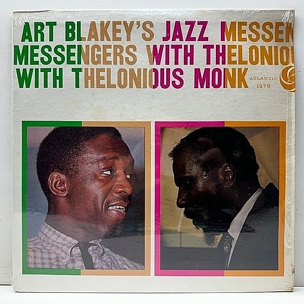 レコードメイン画像：シュリンク良好!! US 70'sプレス ART BLAKEY'S JAZZ MESSENGERS With THELONIOUS MONK (Atlantic SD 1278) モンクが唯一客演した貴重な録音