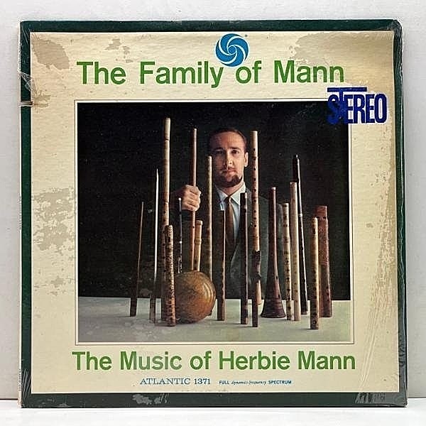 レコードメイン画像：シュリンク良好!! US 60sプレス FAMILY OF MANN The Music Of (Atlantic SD 1413) w/ HERBIE MANN 米BROADWAYリム STERLING刻印