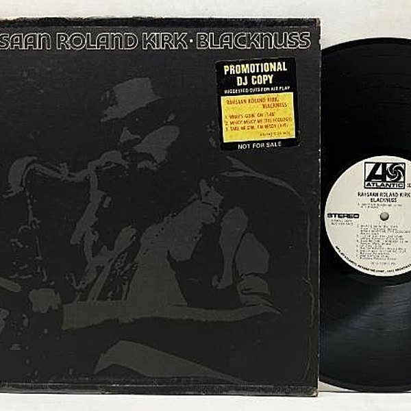 レコードメイン画像：白プロモ USオリジナル RAHSAAN ROLAND KIRK Blacknuss ('72 Atlantic) ソウルの名曲をカヴァーした異色作 Deep Soul Jazz