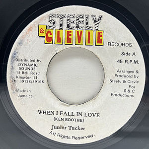 レコード画像：JUNIOR TUCKER / When I Fall In Love