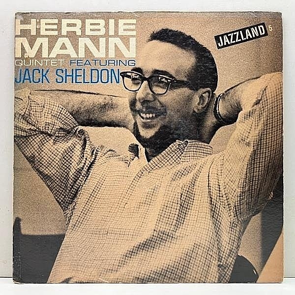 レコードメイン画像：美盤!! US初期プレス MONO 深溝 HERBIE MANN QUINTET feat. JACK SHELDON (Jazzland JLP 5) Californians Great Ideas Of Western Mann