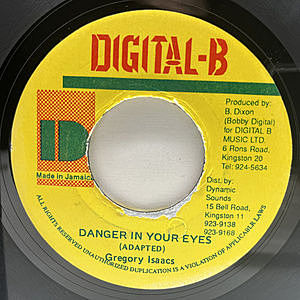 レコード画像：GREGORY ISAACS / Danger In Your Eyes