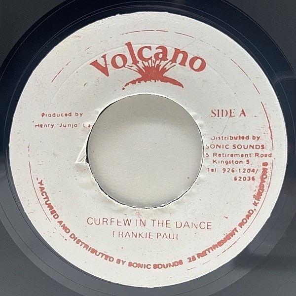 レコードメイン画像：【まろやかな初期レゲエ風情たっぷりの傑作】良好!! JAプレス FRANKIE PAUL Curfew In The Dance (Volcano) w/硬質カッティングDUB 45RPM.