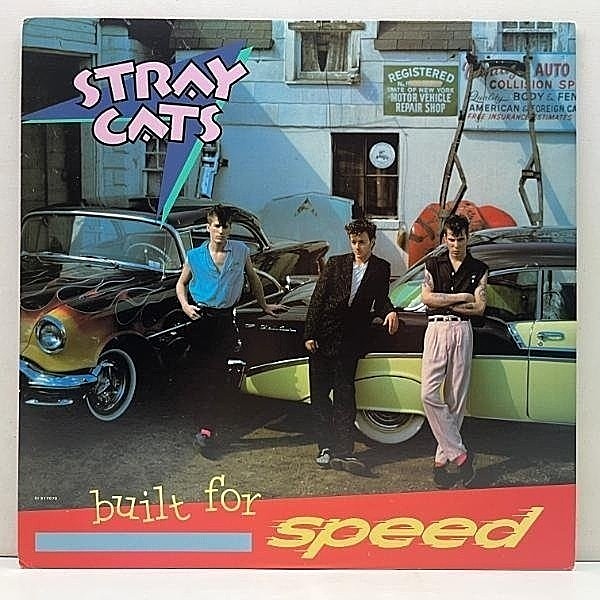 レコードメイン画像：良好!!【両マト1A, Club Edition】USオリジナル STRAY CATS Built For Speed ('82 EMI America) 初の米国進出アルバム ネオロカ名盤 米 LP