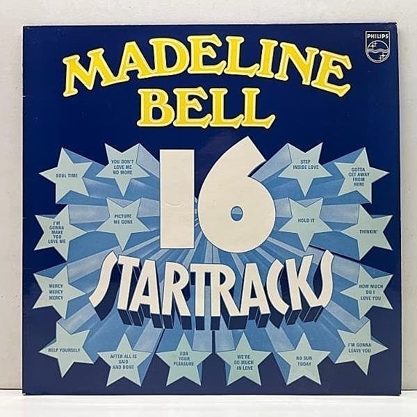 レコードメイン画像：【キャリア初期のノーザンソウル】美品 UKオリジナル MADELINE BELL 16 Star Tracks By ('71 Philips) マデリン・ベル Northern Soul