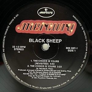 レコード画像：BLACK SHEEP / The Choice Is Yours