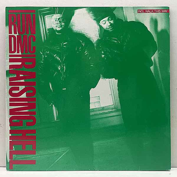 レコードメイン画像：GERMANYオリジナル 緑ジャケ RUN DMC Raising Hell ('86 Profile) 3rd.アルバム BOB JAMES サンプリング Walk This Way ほか LP