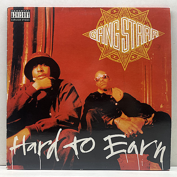 レコードメイン画像：レアな美盤!! 2LP '94年 オリジナル GANG STARR Hard To Earn (Chrysalis) Hip Hop 不朽の名作 DJ Premier & Guru 英 UK 初回プレス