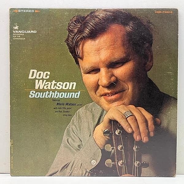 レコードメイン画像：【ギターピッキングが美しいカントリー名品】良好!! US初期プレス DOC WATSON Southbound ('68 Vanguard) 偉大なる盲目ギタリスト LP