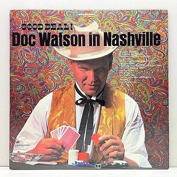 レコードメイン画像：【洗練された絶品トラディショナル】良好!! '70s 米 USプレス DOC WATSON Good Deal! Doc Watson In Nashville (Vanguard) ドク・ワトソン