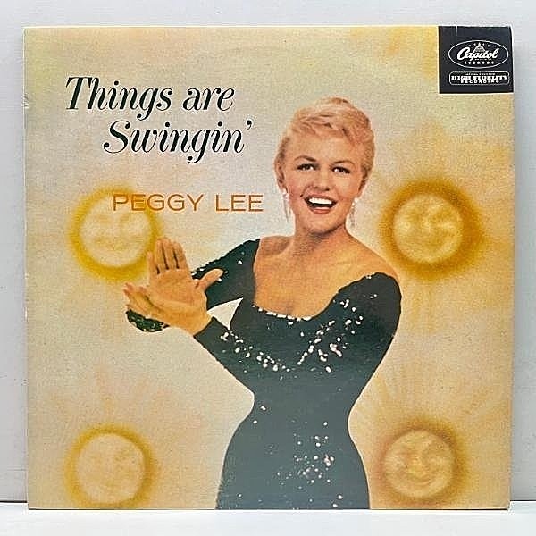 レコードメイン画像：美品【MONO】PEGGY LEE Things Are Swingin' (Capitol) w/ Jack Marshall ペギー・リー シングス・アー・スインギン 蘭プレス LP モノラル