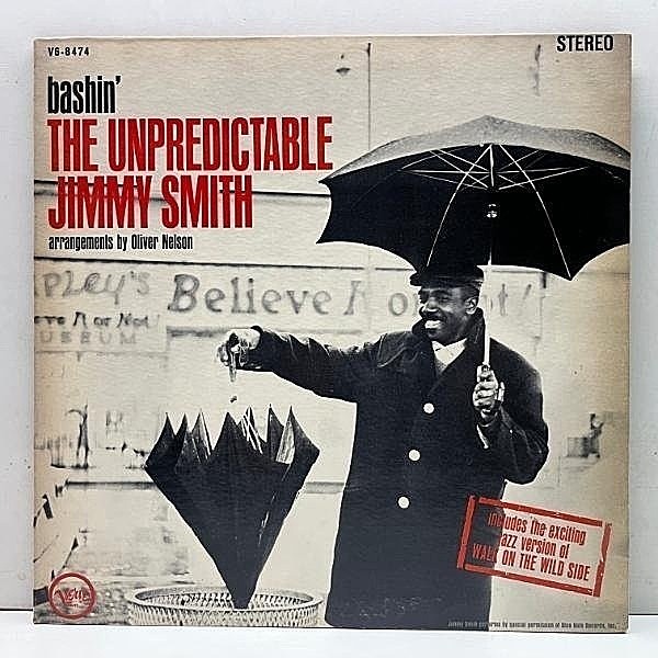 レコードメイン画像：良好盤!! T字 GFジャケ US初期プレス JIMMY SMITH Bashin' - The Unpredictable (Verve V6-8474) 重厚なビッグバンド & トリオ編成