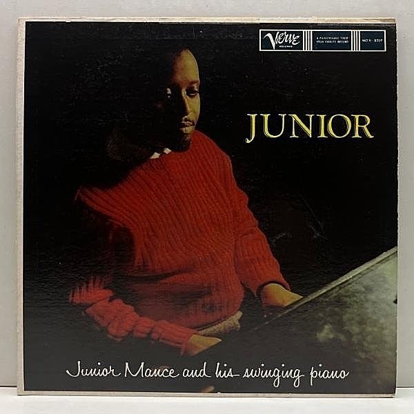 レコードメイン画像：Rare!! USオリジナル MONO 初版トランペッター 深溝 JUNIOR MANCE Junior - And His Swinging Piano (Verve MG V-8319) 米 初回 モノラル