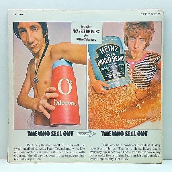 レコードメイン画像：USオリジナル w/初回ステッカー 初版マルチバー 黒ツヤ THE WHO Sell Out ('67 Decca) 架空のラジオ局をテーマにした初のコンセプト作 LP