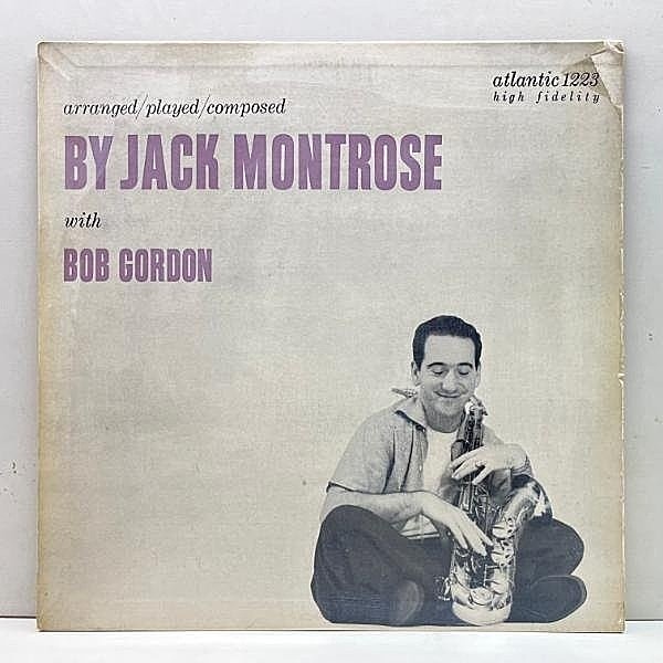 レコードメイン画像：良好!! MONO 初版 黒銀ラベ 深溝 USオリジナル JACK MONTROSE With BOB GORDON Arranged / Played / Composed ('55 Atlantic) Shelly Manne