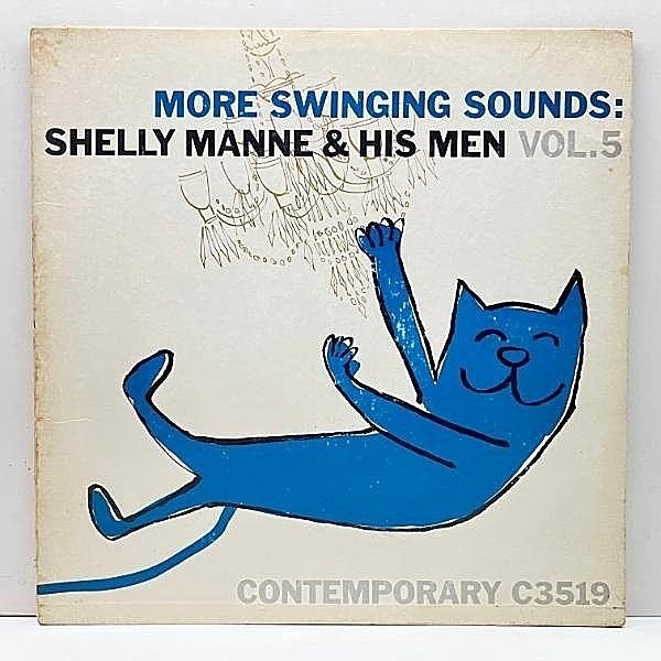 レコードメイン画像：裏2色刷り US 完全オリジナル MONO 深溝 SHELLY MANNE More Swinging Sounds Vol.5 (Contemporary C 3519) w/ CHARLIE MARIANO プレイ良好