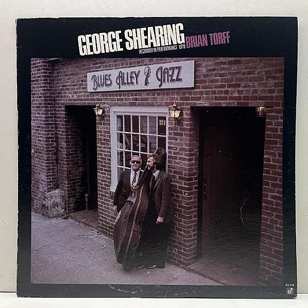 レコードメイン画像：【シアリングの貴重なデュオ作品】美盤!! USオリジナル GEORGE SHEARING, BRIAN TORFF Blues Alley Jazz (Concord Jazz CJ-110)