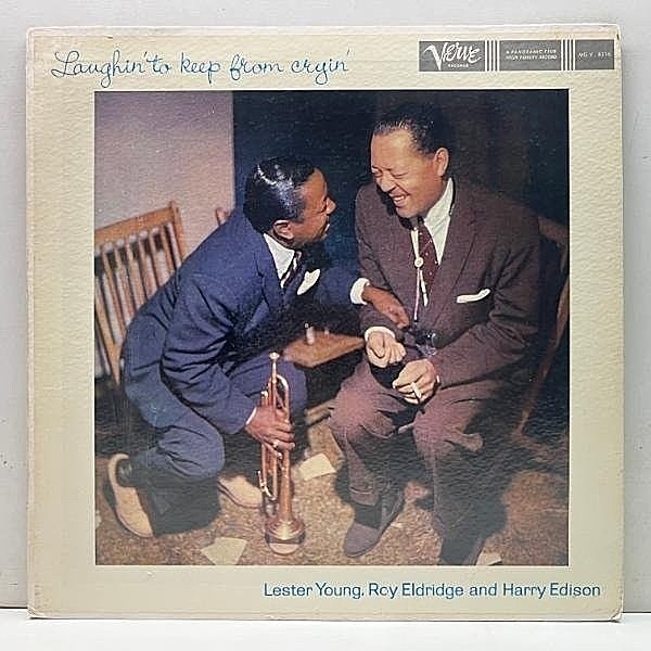 レコードメイン画像：良好盤!! USオリジナル MONO 初版トランペッター 深溝 LESTER YOUNG Laughin' To Keep From Cryin (MG V-8316) ROY ELDRIDGE, HARRY EDISON