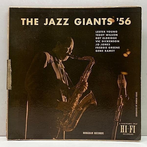 レコードメイン画像：USオリジナル MONO 深溝 LESTER YOUNG The Jazz Giants '56 (Norgran MG N-1056) w/ TEDDY WILSON, FREDDIE GREEN プレイ良好！