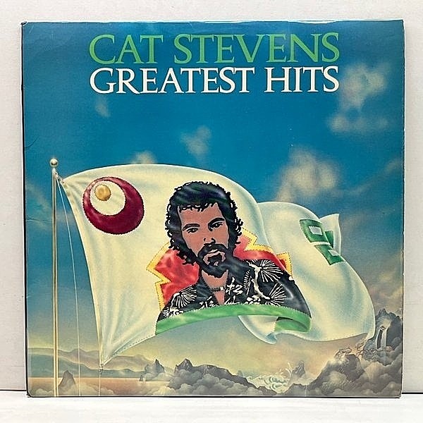 レコードメイン画像：良好!!【ポスター完品】UKオリジナル 初版 カスタムLbl. CAT STEVENS Greatest Hits ('75 A&M) 雨にぬれた朝／Morning Has Broken ほか