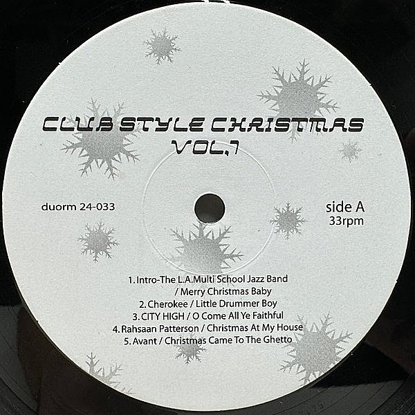 レコードメイン画像：【最高のクリスマス・コンピ】Club Style Christmas Vol. 1 // Mary J Blige, Macy Gray, Stevie Wonder, Cherokee, Rahsaan Patterson