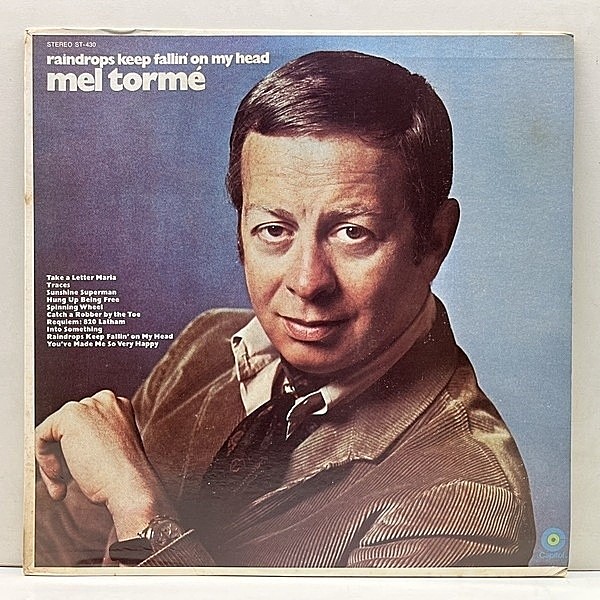 レコードメイン画像：美盤!! 緑ターゲットLbl. USオリジナル MEL TORME Raindrops Keep Fallin' On My Head ('70 Capitol) 人気曲カヴァー集 DONOVAN, BS&T など