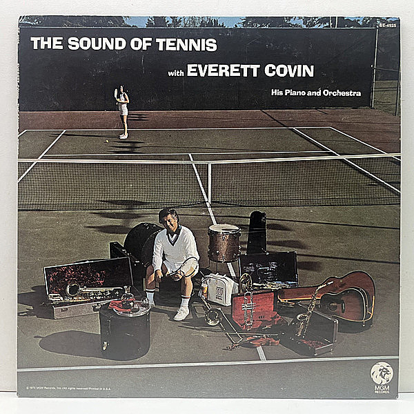 レコードメイン画像：【テニス愛好家によるC級ラウンジ珍作】美盤!! USオリジ EVERETT COVIN The Sound Of Tennis ('73 MGM) 脱力歌唱のファニーなJAZZ-FUNKなど