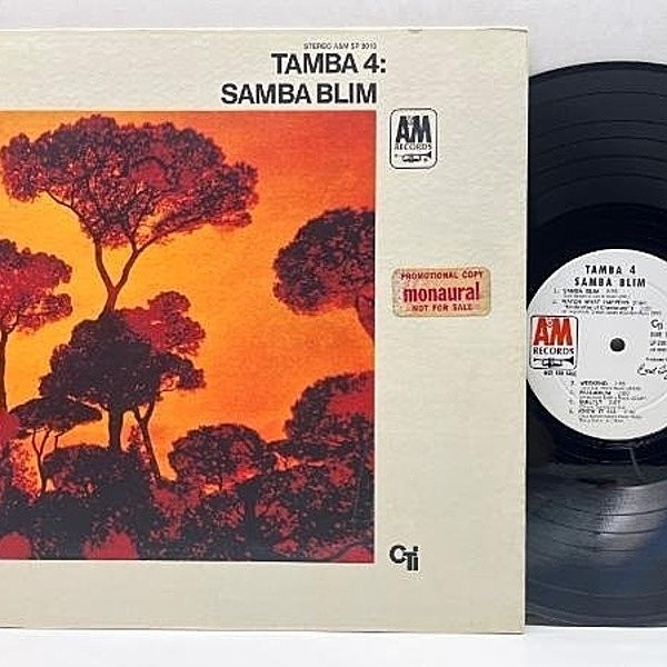 レコードメイン画像：良好品!!【白プロモ, MONO】VANGELDER刻印 USオリジナル TAMBA 4 Samba Blim ('68 A&M LP-3013) 見開き・コーティング仕様 Promo Copy