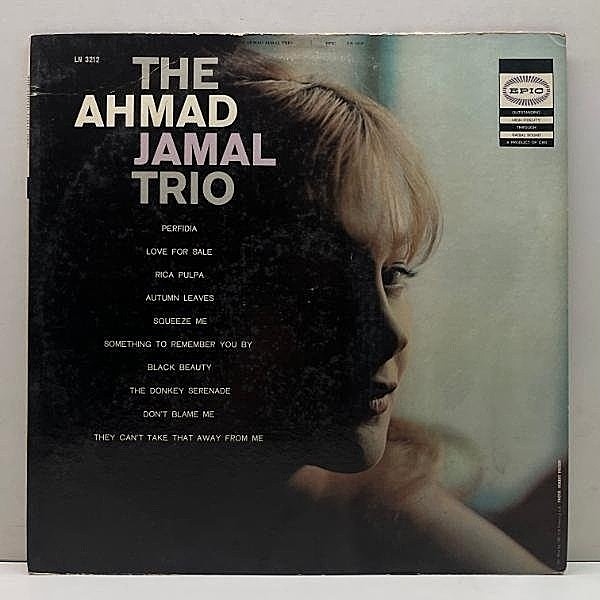 レコードメイン画像：良好盤!! USオリジナル MONO 初版ストロボ 深溝 THE AHMAD JAMAL TRIO ('56年 Epic LN 3212) アーマッド・ジャマル 初期を代表する名作