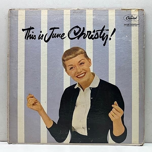 レコードメイン画像：良再生!! USオリジナル MONO 初版ターコイズ  JUNE CHRISTY This Is June Christy! ('58 Capitol) ジューン・クリスティ 名盤 モノラル LP