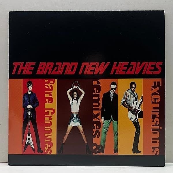 レコードメイン画像：美品 2LP 米オリジナル BRAND NEW HEAVIES Excursions : Remixes & Rare Grooves 新曲7曲にリミックス5曲で構成 Acid Jazz Classic