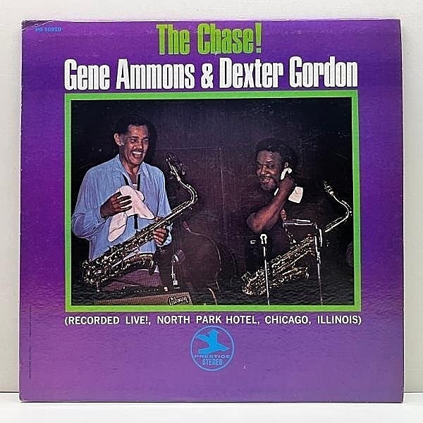 レコードメイン画像：美再生【VANGELDER刻印】初版パープル USオリジナル GENE AMMONS & DEXTER GORDON The Chase! ('71 Prestige 10010) w/ John Young