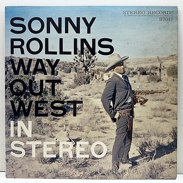 レコードメイン画像：良好!! STEREO RECORDS マトD1 完全オリジナル SONNY ROLLINS Way Out West (Contemporary) レアな初版ステレオ w/RAY BROWN, SHELLY MANNE