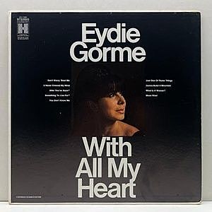 レコード画像：EYDIE GORME / With All My Heart