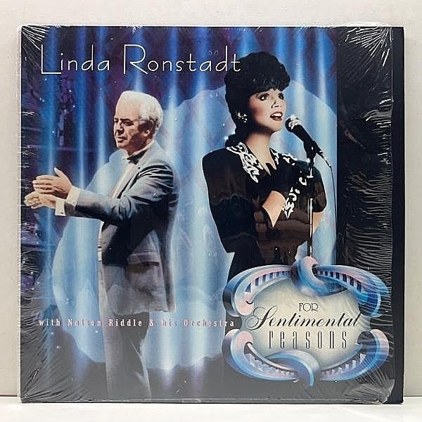 レコードメイン画像：シュリンク美品!! USオリジナル LINDA RONSTADT For Sentimental Reasons ('86 Asylum) Audiophile 高音質 LP || 3部作で一番見ない