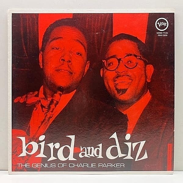 レコードメイン画像：美盤!!【MONO】CHARLIE PARKER & DIZZY GILLESPIE Bird And Diz パーカー＆ガレスピー 2大巨人の共演 50's ビバップ名盤