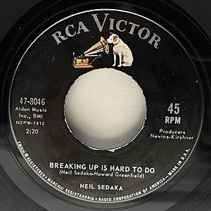 レコード画像：NEIL SEDAKA / Breaking Up Is Hard To Do