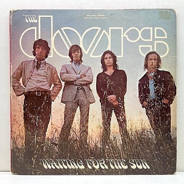 レコードメイン画像：USオリジナル GFユニパック仕様 THE DOORS Waiting For The Sun ('68 Elektra) ドアーズ 日の出を待って 手書きCTH＝Terre Haute Pressin