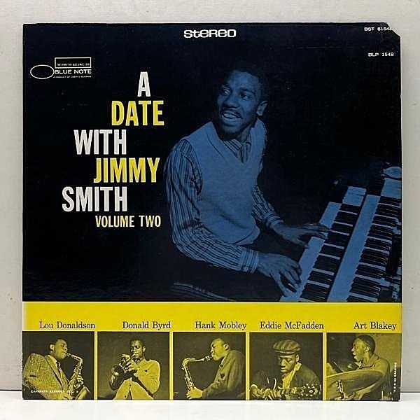 レコードメイン画像：良好!! US 70sプレス JIMMY SMITH A Date With Jimmy Smith, Vol.2 (Blue Note BST 81548) w/ Hank Mobley, Donald Byrd, Lou Donaldson