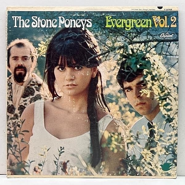 レコードメイン画像：希少 USオリジナル MONO 初版 虹ラベ THE STONE PONEYS Evergreen Vol.2 ('67 Capitol) LINDA RONSTADT 在籍 悲しきロックビ－ト 米 LP