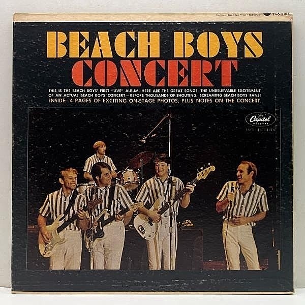 レコードメイン画像：美再生!! USオリジナル 冊子(写真・ライナー)あり MONO 1st 虹ラベ THE BEACH BOYS Concert ('64 Capitol) 全米1位 ビーチ・ボーイズ 名盤