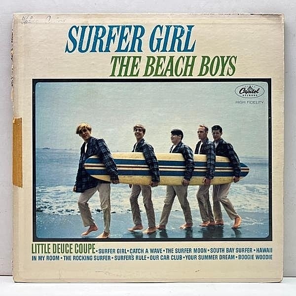 レコードメイン画像：USオリジナル MONO 初版 虹ラベ THE BEACH BOYS Surfer Girl ('63 Capitol) BRIAN WILSON ビーチ・ボーイズ 3rd.アルバム 米 LP 原盤