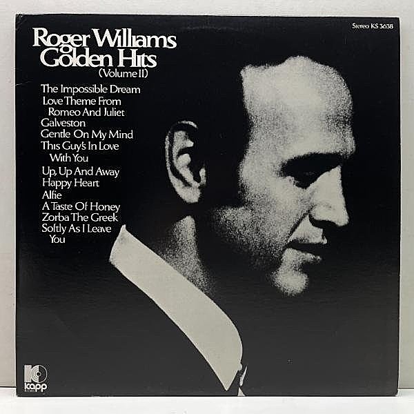 レコードメイン画像：良好品!! USオリジナル ROGER WILLIAMS Golden Hits Volume II ('70 Kapp) バカラック 映画『Alfie』サントラなど 全11曲収録 ベスト LP