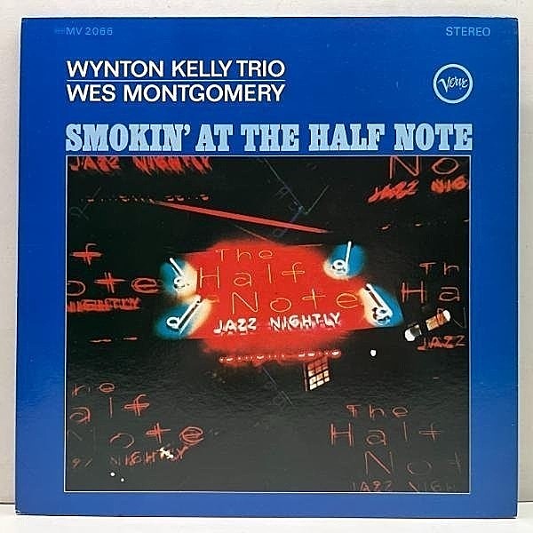 レコードメイン画像：美品!! WYNTON KELLY TRIO, WES MONTGOMERY Smokin' At The Half Note (Verve MV 2066) w/ Paul Chambers, Jimmy Cobb 国内 70sプレス