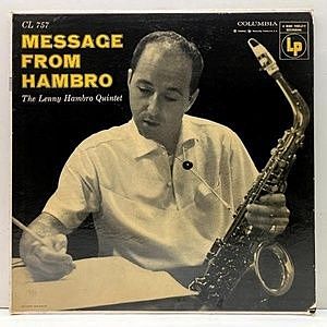 レコード画像：LENNY HAMBRO / Message From Hambro