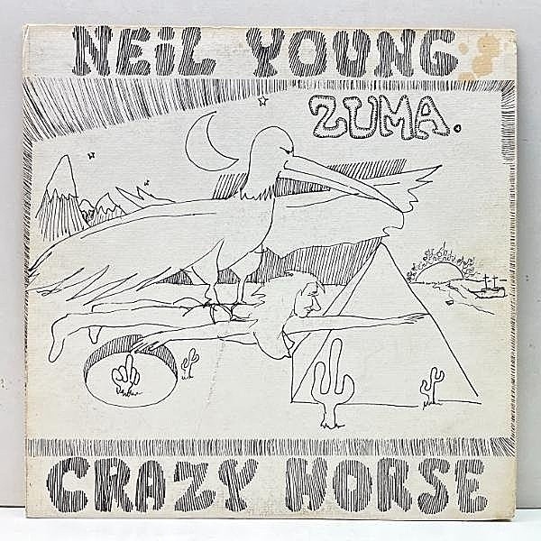 レコードメイン画像：良好盤!! 初版 MS規格 USオリジナル NEIL YOUNG With CRAZY HORSE Zuma ('75 Reprise) Cortez The Killer 収録 ニール・ヤング／ズマ