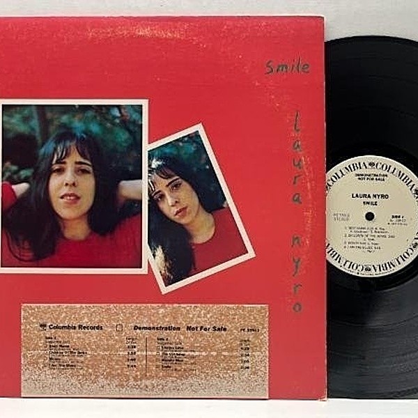 レコードメイン画像：白プロモ w/Timing Strip 美盤!! USオリジナル LAURA NYRO Smile ('76 Columbia) ローラ・ニーロ／スマイル LP 名曲 Sexy Mama, Smile ほか