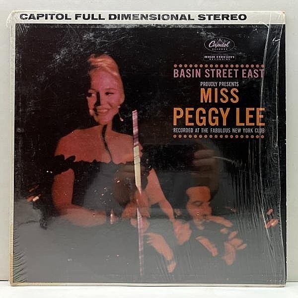 レコードメイン画像：シュリンク付き!美盤! US初期 虹ラベル PEGGY LEE Basin Street East ('61 Capitol) w/ MAX BENNETT, STAN LEVEY ペーギー・リー 名盤