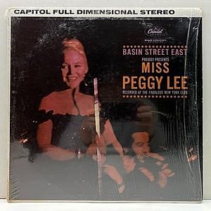 レコード画像：PEGGY LEE / Basin Street East / Miss Peggy Lee Recorded At The Fabulous New York Club